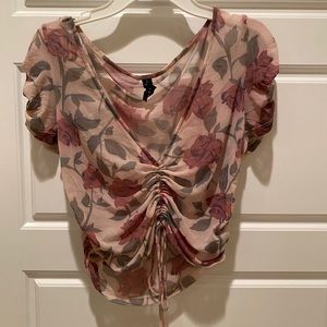 Rose crop top